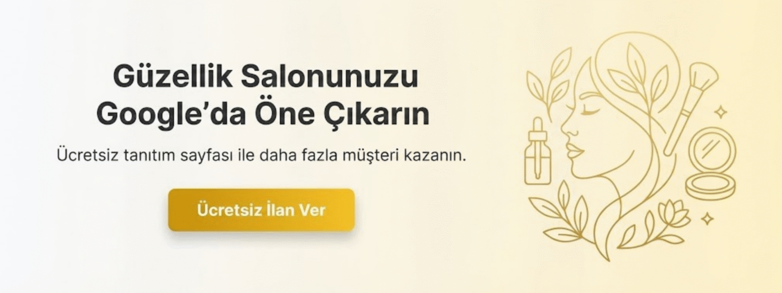 Güzellik salonu reklamı ver ve tanıtım sayfanı oluştur